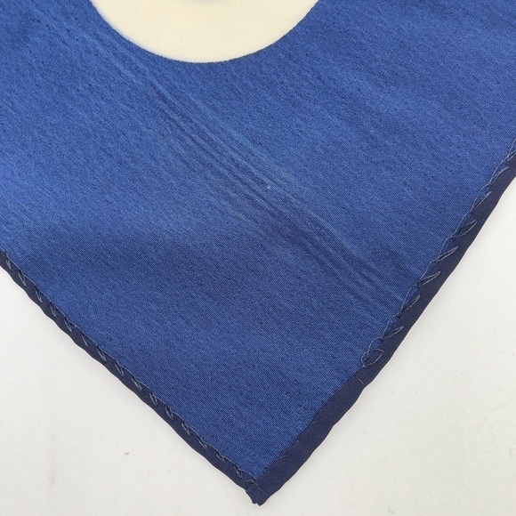 Chanel Navy White Mademoiselle Gripoix Silk Scarf - Picture 12 of 16